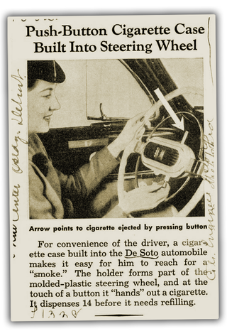 Illustration for article titled Cars Once Came With Built-In Cigarette Dispensers